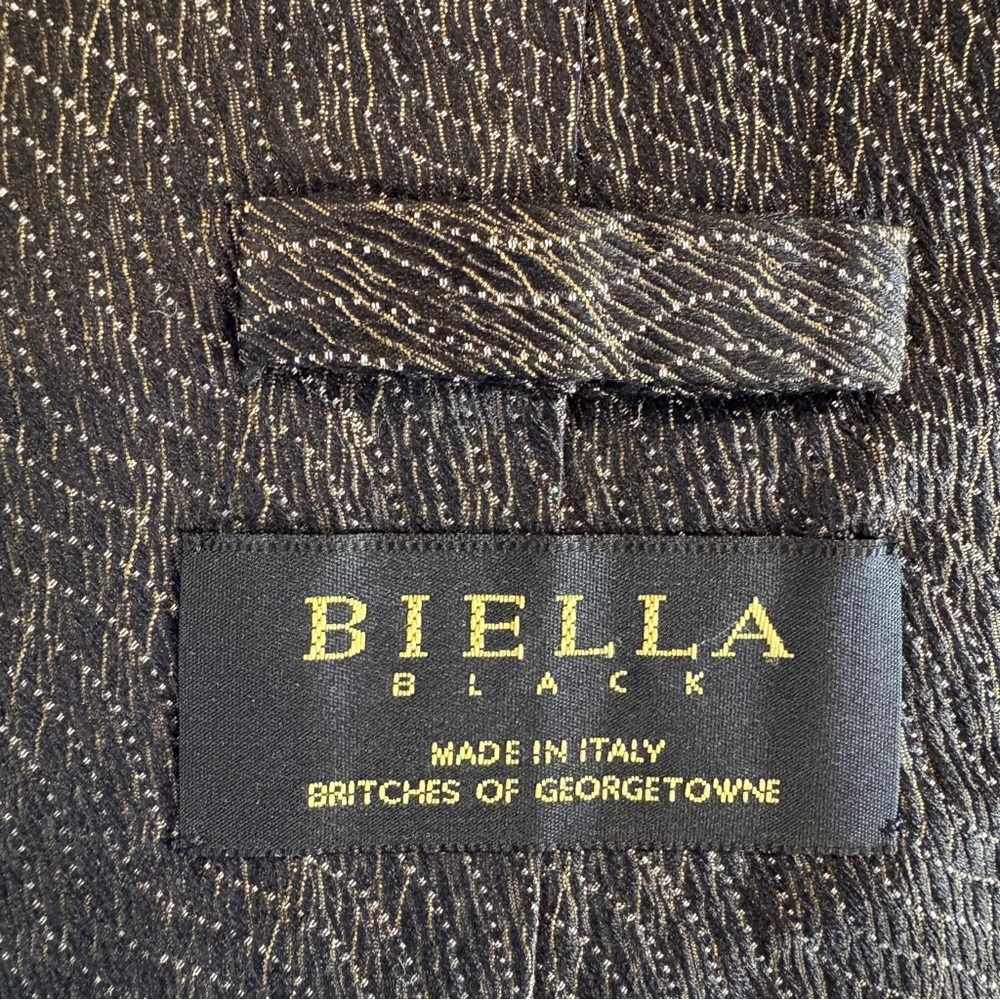 Vintage Biella Italy Britches Of‎ Georgetown Burgundy Preppy Silk Neck Tie - Picture 6 of 11